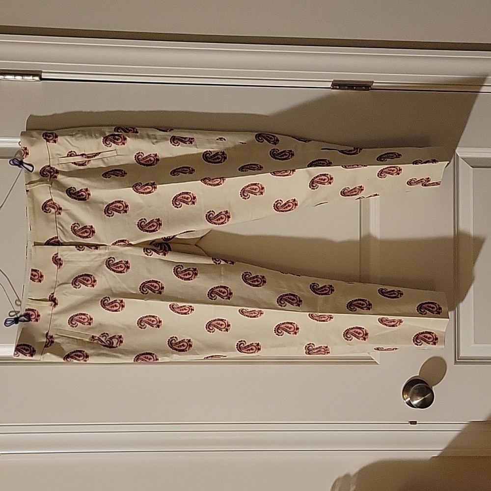 Loft size 14 Marissa cut paisley pants